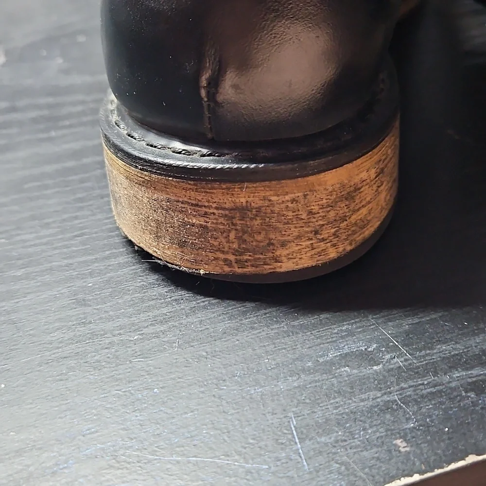 Harley-Davidson Black Leather Men's Lace-Up Boots - Picture 11 of 14